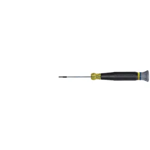 KLEIN TOOLS 6142 Slotted Electronics Screwdriver, Shank Length 2 Inch, Tip Size 1/16 Inch | CE4ZBR