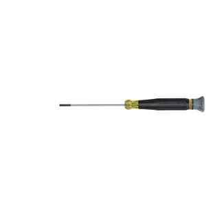 KLEIN TOOLS 6143 Slotted Electronics Screwdriver, Shank Length 3 Inch, Tip 3/32 Inch | CE4ZBX