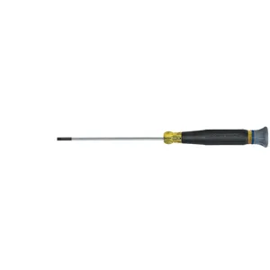 KLEIN TOOLS 6144 Cabinet Electronics Screwdriver, Shank Length 4 Inch, Tip Size 1/8 Inch | CE4ZBY