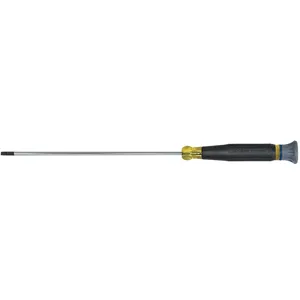 KLEIN TOOLS 6146 Cabinet Electronics Screwdriver, Shank Length 6 Inch, Tip Size 1/8 Inch | CE4ZCA