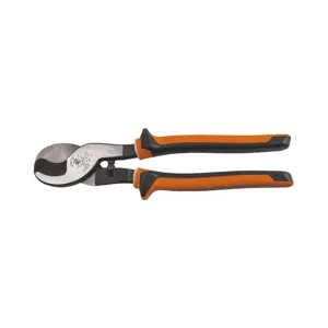 KLEIN TOOLS 63050EINS Electricians Cable Cutter, Insulated, Length 9.625 Inch | CE4WDA