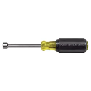 KLEIN TOOLS 6308MM Cushion Grip Nut Driver, Shaft Length 3 Inch, Driver Size 8 mm | CE4YME