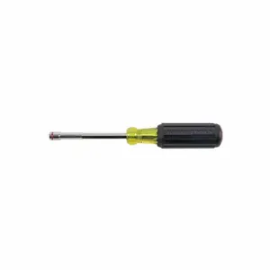 KLEIN TOOLS 63514 Magnetic Tip, Shaft 4 Inch, Nut Driver 1/4 Inch | CE4WRM