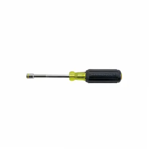 KLEIN TOOLS 635-5/16 Nut Driver, Heavy Duty, 5/16 Inch Size, 4 Inch Shaft Length | CF3QVL 32262-4