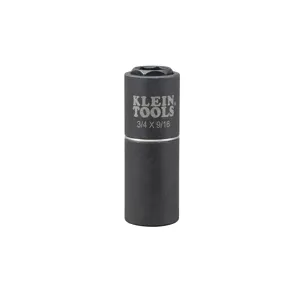 KLEIN TOOLS 66004 Impact Socket, 2 In 1, 6 Point, 3/4 And 9/16 Inch Size | CE4XCK 38005-1