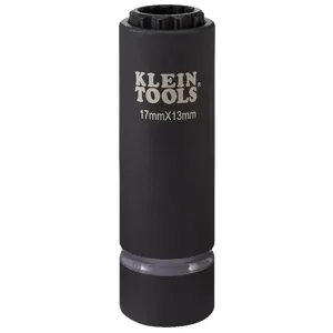 KLEIN TOOLS 66051E Impact Socket, 12 Point, 17 x 13mm Socket Size, Steel | CF3QWP 65112-0