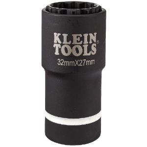 KLEIN TOOLS 66054E Impact Socket, 12 Point, 32 x 27mm Socket Size, Steel | CF3QWT 65079-6