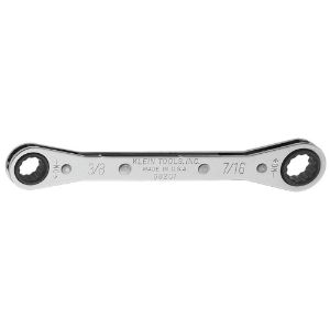 KLEIN TOOLS 68201 Ratcheting Box Wrench, Size 3/8 x 7/16 Inch | CE4YXX 68201-8