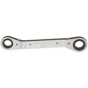 KLEIN TOOLS 68240 Reversible Ratcheting Box Wrench, Size 5/8 x 11/16 Inch | CE4YXZ 68240-7