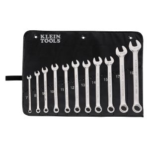 KLEIN TOOLS 68502 Metric Combination Wrench Kit, Pack of 11 | CE4YVQ 68502-6
