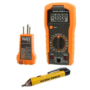 KLEIN TOOLS 69149 Test Kit, With Multimeter, Non-Contact Volt Tester, Outlet Tester | CE4WGF 69149-2