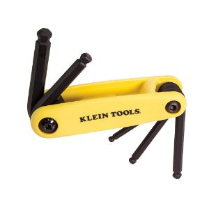 KLEIN TOOLS 70571 Ball End Hex Key Kit, Key Lengths 1.547 to 2 Inch, 5 Pack | CE4XWY 33286-9