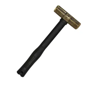 KLEIN TOOLS 7HBRFRH10 Sledge Hammer, Rubber Handle, Head Weight 10 Lbs, Brass | CE4YKD 46967-1