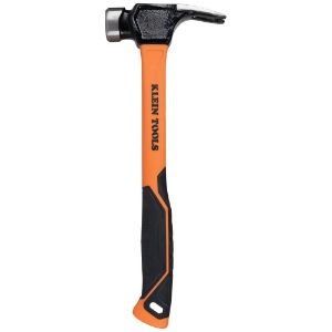 KLEIN TOOLS 832-26 Claw Hammer, Milled Face, Fibreglass Handle, Steel, Orange | CF3QXJ 81003-9