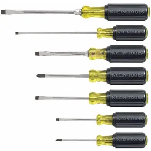 KLEIN TOOLS 85076 Combination Screwdriver Set, Cushion grip, 7 Piece | AE4LQY 5LL68 / 85076-9