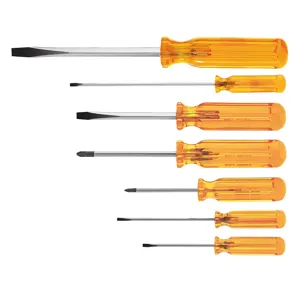 KLEIN TOOLS 85276 Screwdriver Kit, Type Slotted And Phillips Bull, 7 Pack | CE4ZCT 85276-3