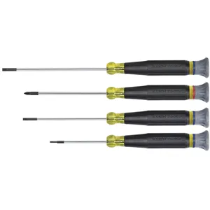 KLEIN TOOLS 85613 Screwdriver Kit, Type Electronics Slotted And Phillips, 4 Pack | CE4ZCC 85426-2