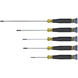 KLEIN TOOLS 85614 Screwdriver Kit, Type Electronics Slotted And Phillips, 5 Pack | CE4ZCE 85425-5