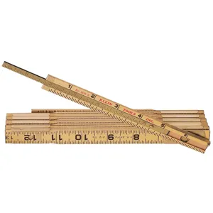 KLEIN TOOLS 9056 Wood Folding Rule, With Extension | CE4YJP