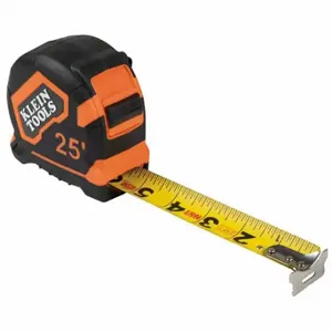 KLEIN TOOLS 9125 Tape Measure, 25 Feet Tape length, Single Hook | CE4XJD 69267-3