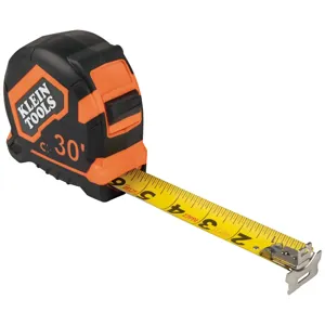 KLEIN TOOLS 9230 Tape Measure, 30 Feet Tape length, Magnetic Double Hook | CE4XJG 69272-7