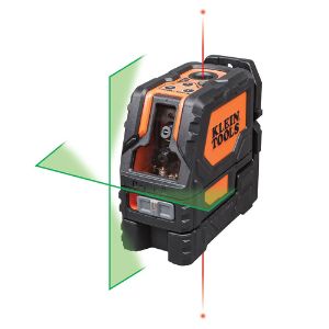 KLEIN TOOLS 93LCLG Self Leveling Alignment Laser, Green Cross Line, 70 Feet Max. Distance | CF3QXU 93004-1