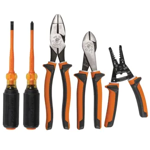 KLEIN TOOLS 94130 Insulated Tool Kit, 5 Piece | CF3QXX 92007-3