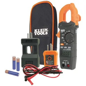 KLEIN TOOLS CL120KIT Clamp Meter Electrical Test Kit, Size 3.02 x 1.61 x 8.7 Inch | CF3QJN 69284-0