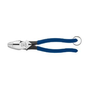 KLEIN TOOLS D2139NETT Pliers, High-Leverage Side Cutters, Tether Ring | CE4WTJ