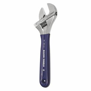 KLEIN TOOLS D509-8 Adjustable Wrench, Plastic, Natural, 8 Inch Overall Length, 1 1/2 Inch Jaw Capacity | CR7ENV 45PZ58