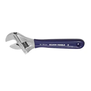 KLEIN TOOLS D5098 Adjustable Wrench, Extra Wide Jaw, 1.5 Inch Jaw Capacity | CE4VUV