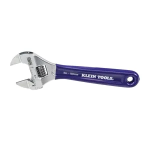 KLEIN TOOLS D86934 Slim Jaw Adjustable Wrench, 6 Inch Size | CE4WXQ 69076-1