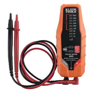 KLEIN TOOLS ET60 Electronic AC/DC Voltage Tester, 12 - 600V | CE4WTF 69036-5