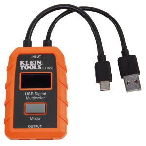 KLEIN TOOLS ET920 USB-Digitalmessgerät, USB A, USB C | CE4XCQ 69166-9