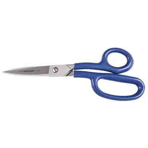 KLEIN TOOLS G718LRC Carpet Shear, With Ring, Curved, Coated Handle, 9 Inch Size | CE4VWB 76078-5