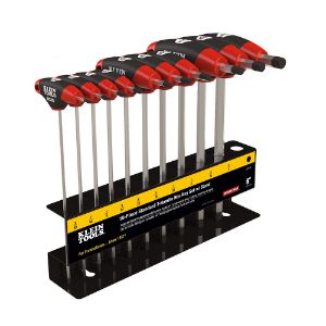KLEIN TOOLS JTH610E T-Handle Hex Key Kit with Stand, Blade Length 6 Inch, 10 Pack | CE4XYF 33760-4