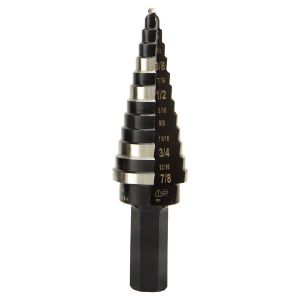 KLEIN TOOLS KTSB14 Step Drill Bit, Double Fluted, #14, 3/16 - 7/8 Inch Size | CE4WNP 59114-3