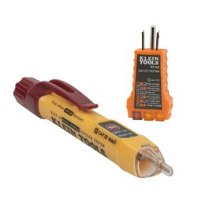 KLEIN TOOLS NCVT2PKIT Voltage Tester With Receptacle Tester, Dual Range, Non Contact | CF3QLG 69327-4