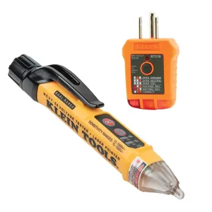 KLEIN TOOLS NCVT5KIT Electrical Tester Kit, With Dual Range NCVT And GFCI Receptacle Tester | CE4XFG 69236-9