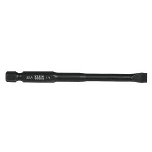 KLEIN TOOLS SL14355 Power Drivers, 1/4 Inch Size Slotted, 3-1/2 Inch Size, 5 Pack | CE4WEL 32741-4