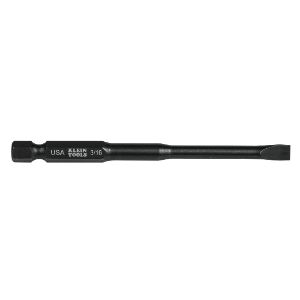 KLEIN TOOLS SL316355 Drivers, Slotted 3/16 Inch, Bit Size 3-1/2 Inch, 5 Pack | CE4WEN 32739-1