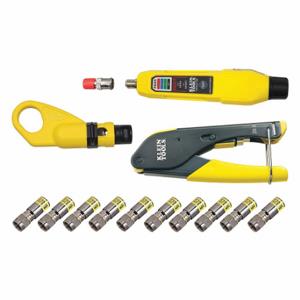 KLEIN TOOLS VDV002-818 Crimper And Connector Kit | CR7EQC 48UW16