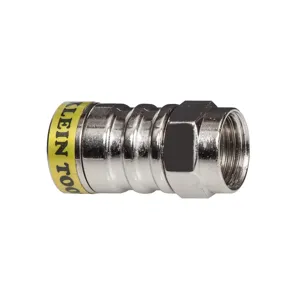 KLEIN TOOLS VDV812627 Push-On F Connectors, Cable Type RG6/6Q, 10 Pack | CE4YUP