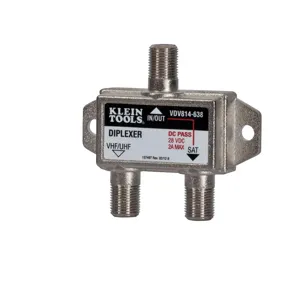 KLEIN TOOLS VDV814-638 Satellite/TV Diplexer, 5 MHz, 2.3 GHz | CF3QNC 58178-6