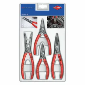 KNIPEX 00 20 03 SB Retaining Ring Plier Set, External/Internal, 0.047 X 0.078 Inch Tip Dia | CR7JYL 38UT22