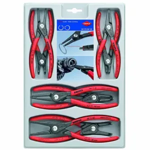 KNIPEX 00 20 04 SB Retaining Ring Plier Set, External/Internal, 0.047 X 0.078 Inch Tip Dia | CR7JYM 38UT23