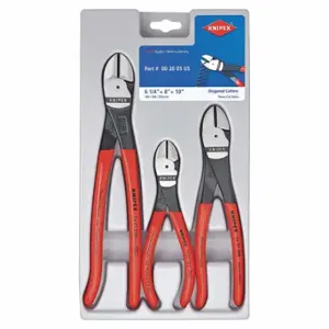 KNIPEX 00 20 05 US Diagonal Cutters, 3Pc Set, 3 Pliers, 2 - 5 Pliers Range | CR7JUT 43XE24