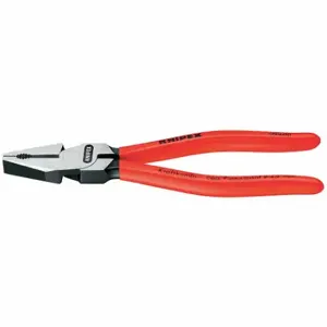 KNIPEX 02 01 180 Linemans Plier, 7 1/4 Inch Overall Length, Tether Ready, 6 - 8 in | CR7JWJ 50JT88