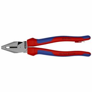 KNIPEX 02 02 225 T BKA Combination Plier, Flat, 9 Inch Overall Length, 1 1/2 Inch Jaw Length, 1 Inch Jaw Width | CR7JWB 54JD61