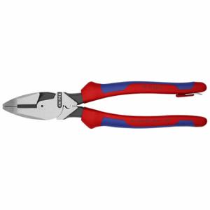 KNIPEX 09 12 240 T BKA Linemans Plier, Curved, 9 1/2 Inch Overall Length, 1 1/2 Inch Jaw Length | CR7JWQ 54JD64